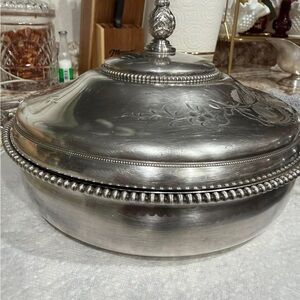 Vintage Silver Serving Dish